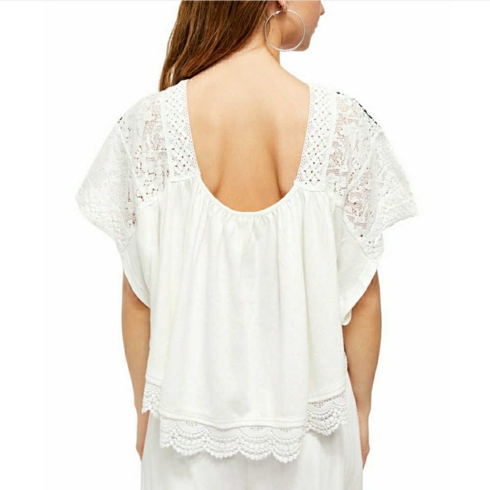 FREE PEOPLE Prairie Days Top SIZE MEDIUM NWT - Picture 4 of 12